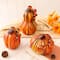 Glitzhome® Multi Striped Glass Pumpkin & Gourd Set